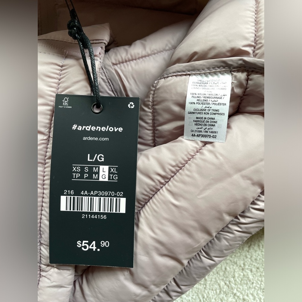 Ardene Women's Lilac Puffer Jacket NWT - Picture 6 of 10